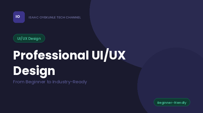 Professional UI/UX Design